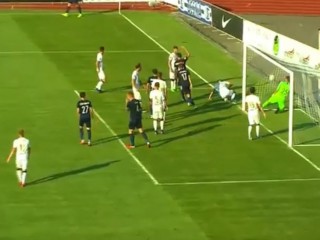 В чемпионате Украині по футболу забит гол прямым ударом с углового В чемпионате Украині по футболу забит гол прямым ударом с углового