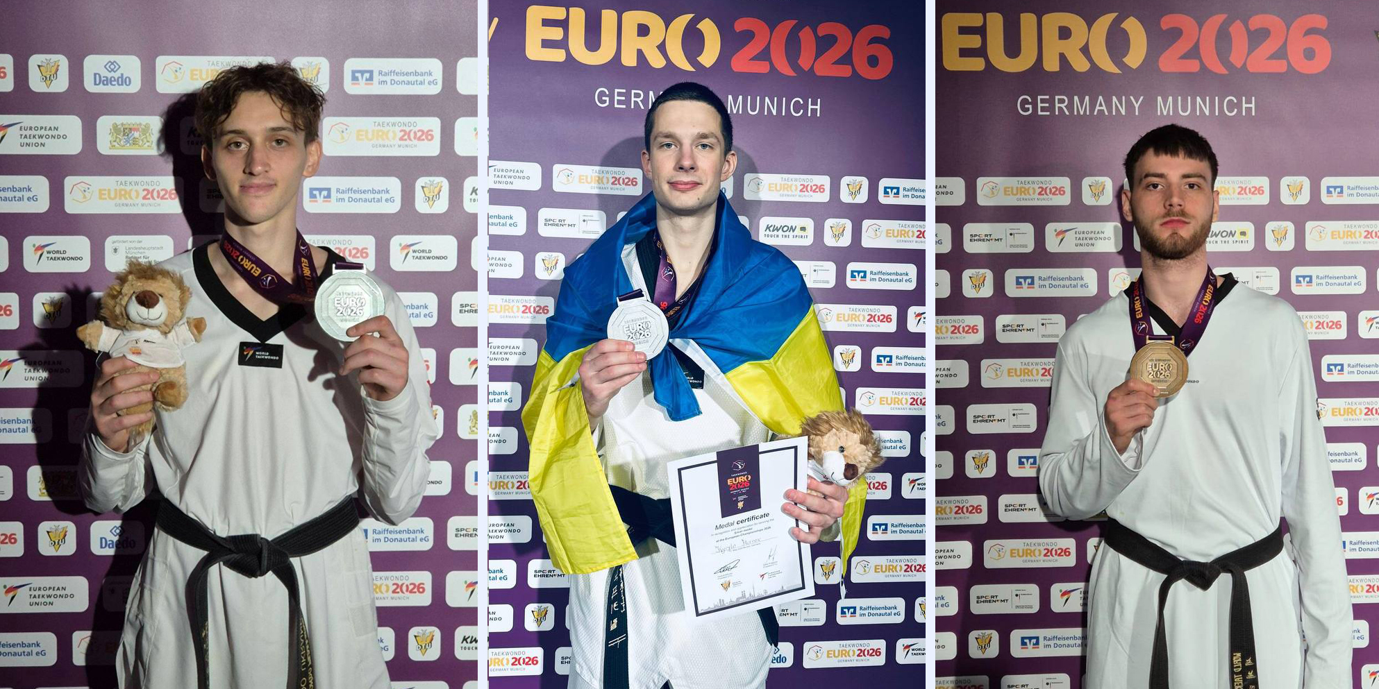 На чемпіонаті Європи збірна України з з тхеквондо ВТФ виборола три медалі На чемпіонаті Європи збірна України з з тхеквондо ВТФ виборола три медалі