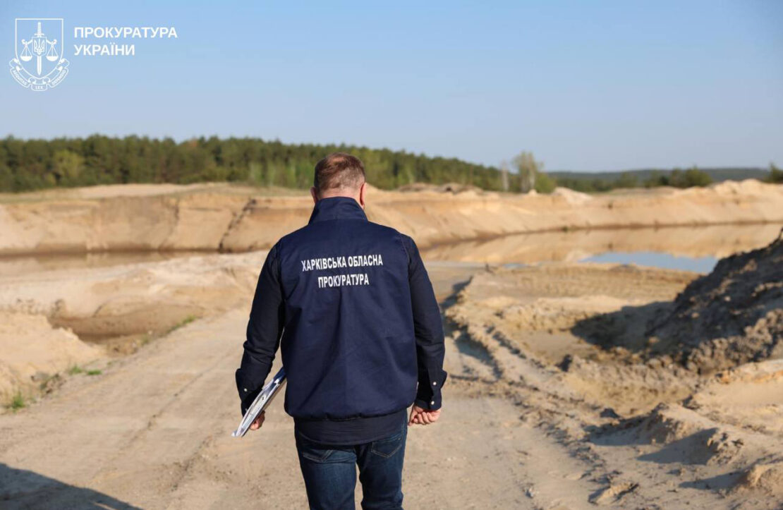 Підприємець з Харківщини незаконно видобував пісок Підприємець з Харківщини незаконно видобував пісок